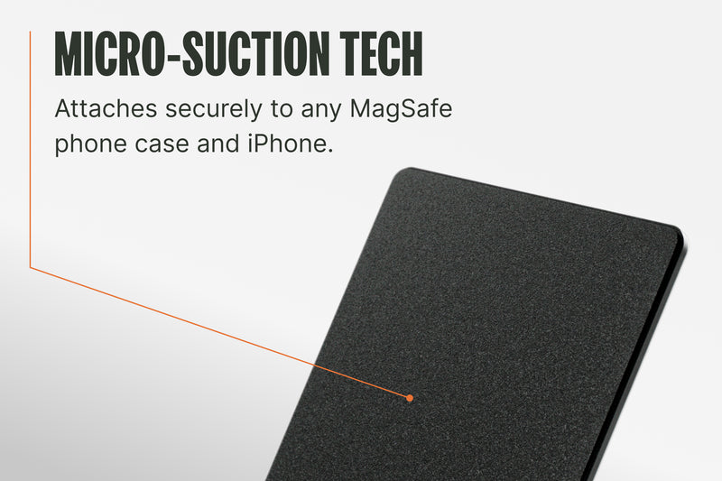 Groove Wallet® with MagSafe Plate - Gun Metal
