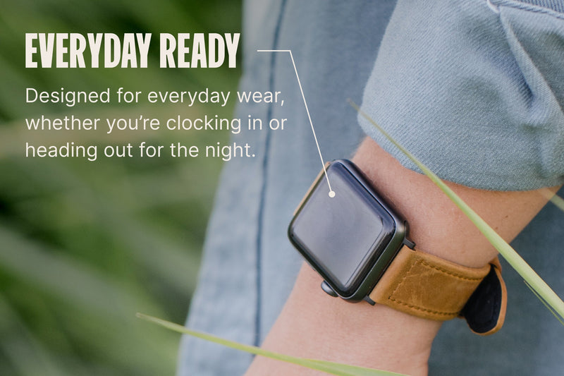 Vulcan Trek - Tan Apple Leather Watch Band