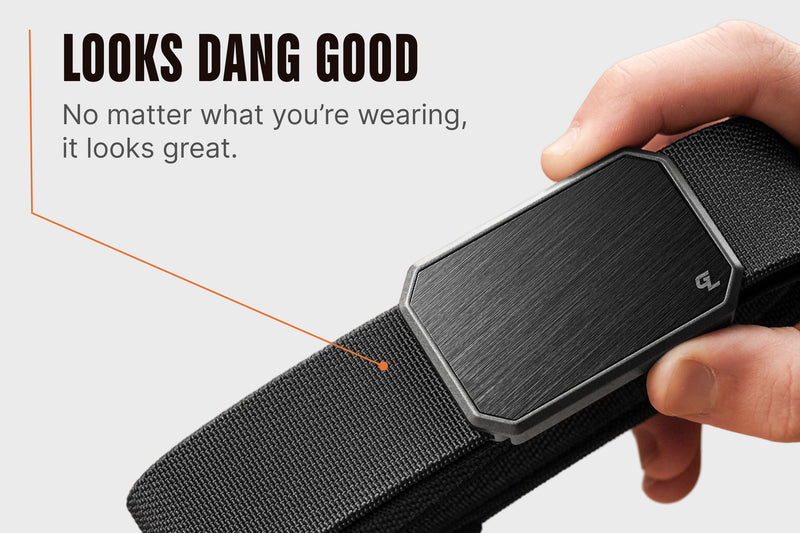 Groove Belt Gun Metal/Black