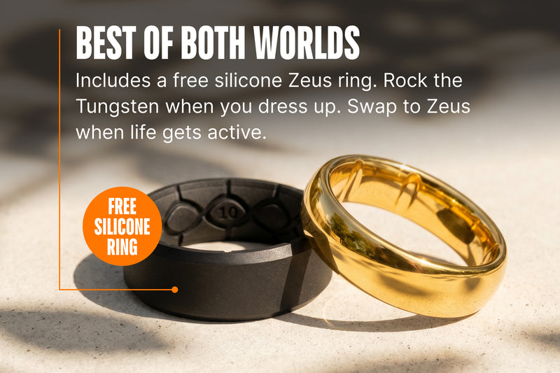 Groove Ring® Tungsten 6mm - Platinum