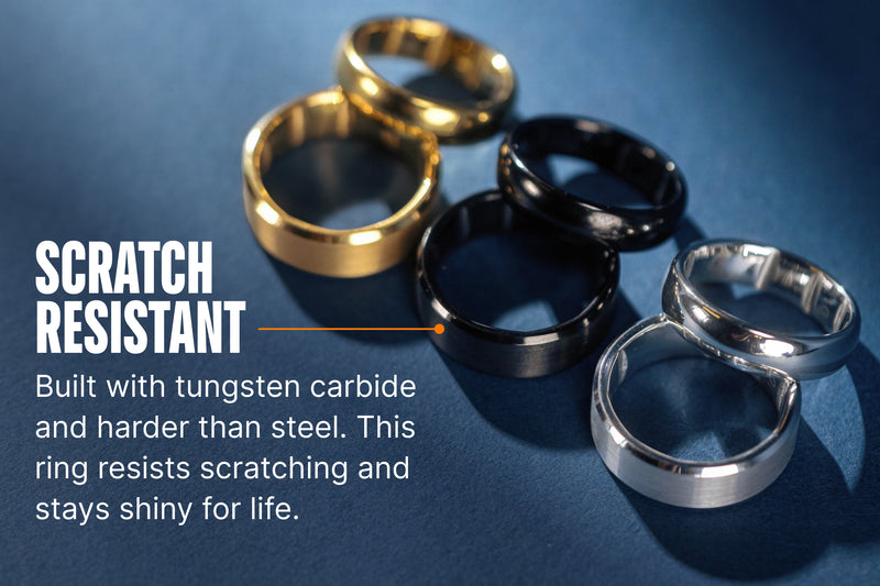 Groove Ring® Tungsten - Platinum