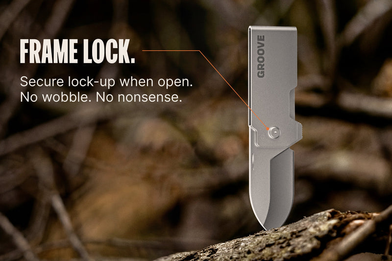 Groove® Money Clip Knife - Silver