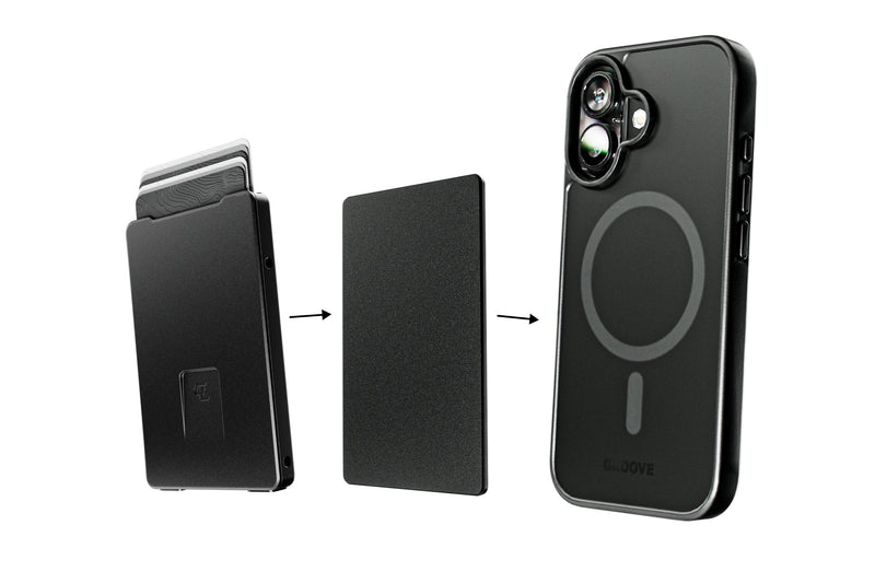 Groove Smart Wallet Trace with MagSafe - Midnight Black